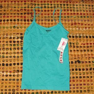 Blue Seamless Tank Top.